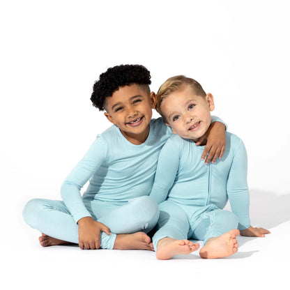 Adventure Blue Bamboo Kids Pajamas