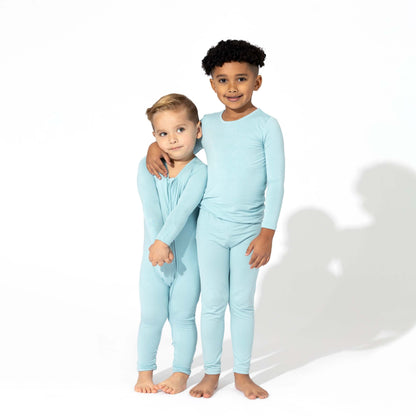 Adventure Blue Bamboo Kids Pajamas