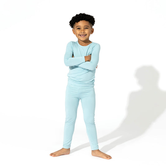 Adventure Blue Bamboo Kids Pajamas