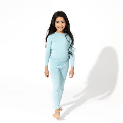 Adventure Blue Bamboo Kids Pajamas