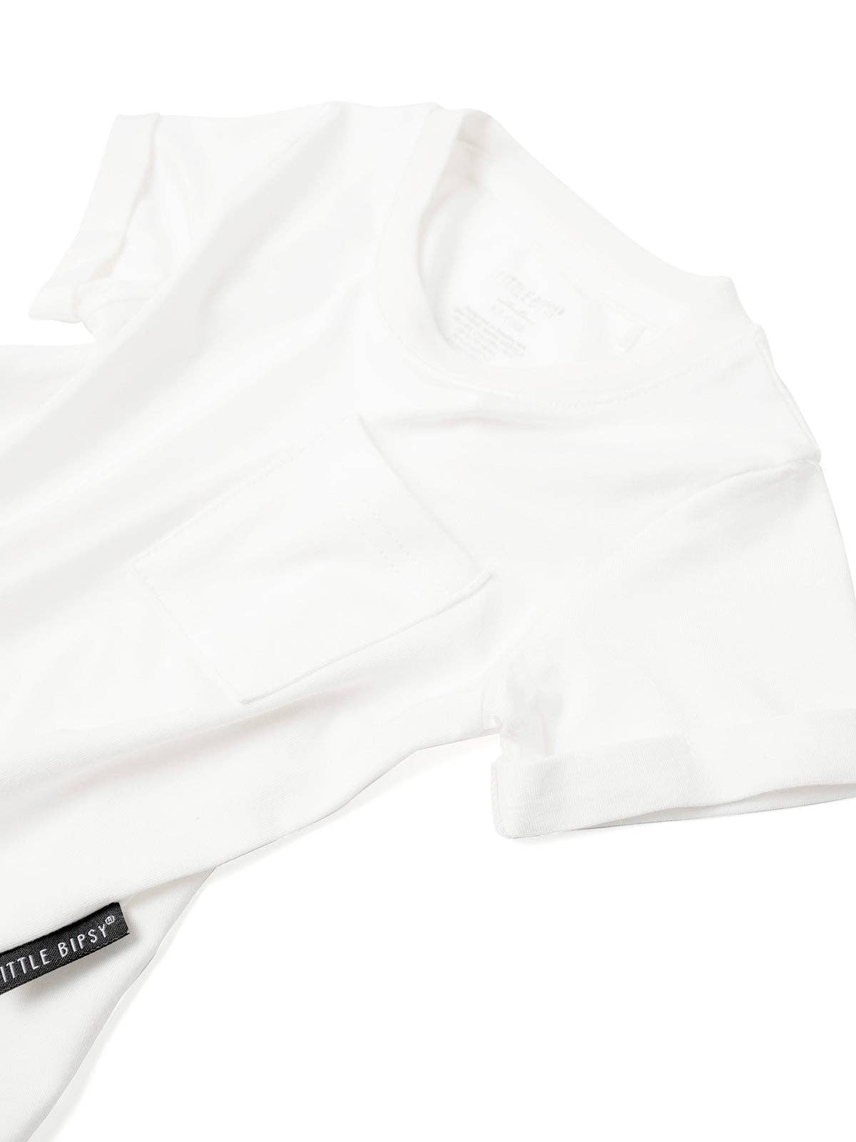 bamboo pocket tee - off white
