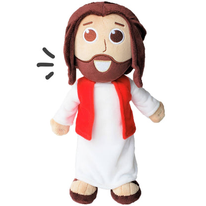 talking Jesus doll - plush toy speaks 10 bible verses