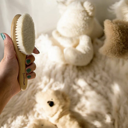 bamboo baby hairbrush