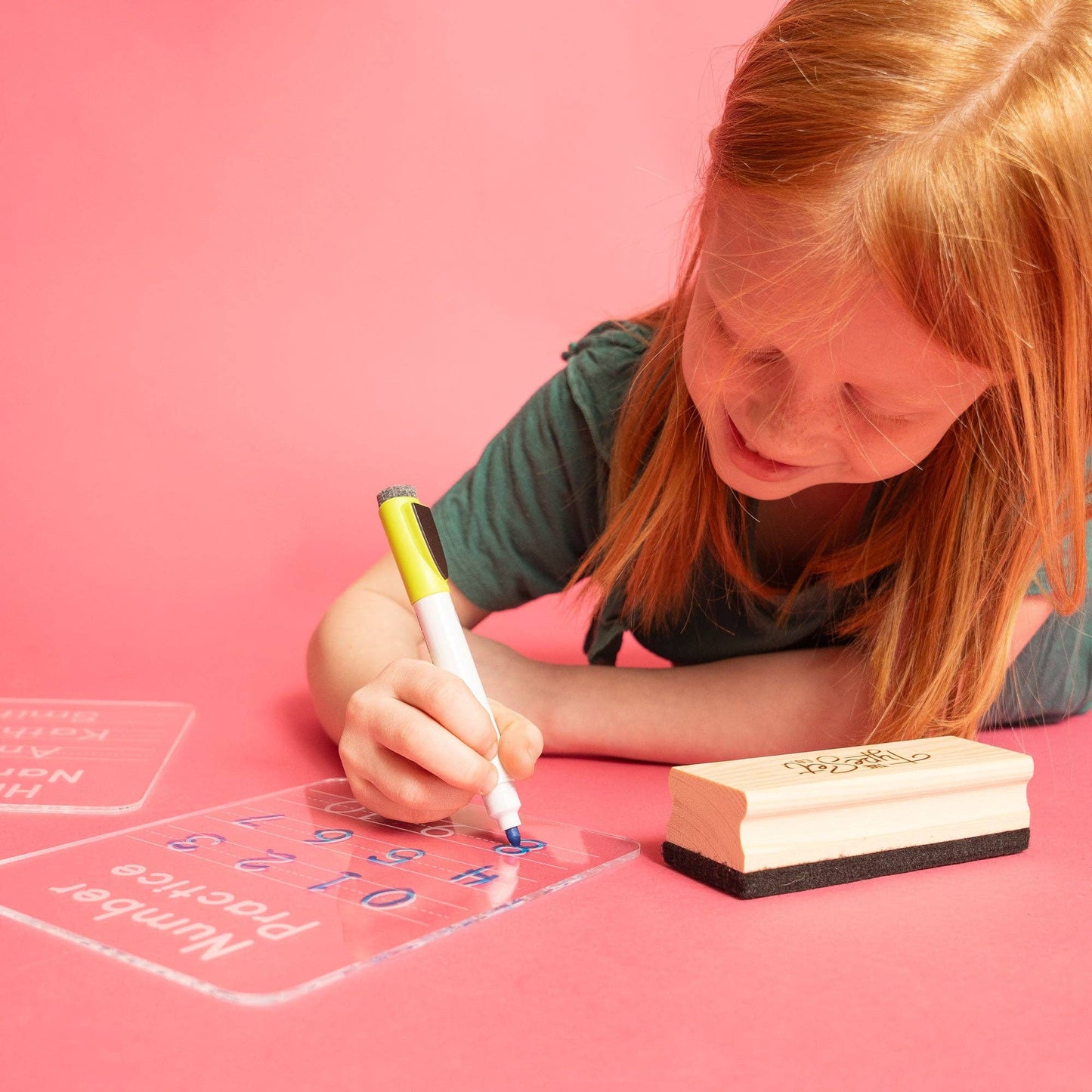 acrylic dry-erase numbers tracing practice board
