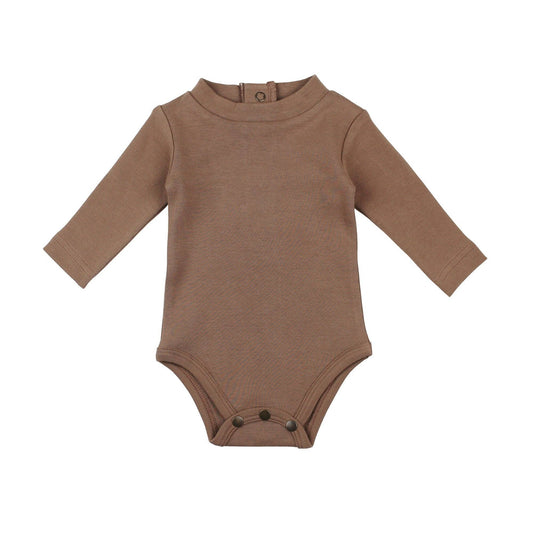 latte | organic mock-neck bodysuit