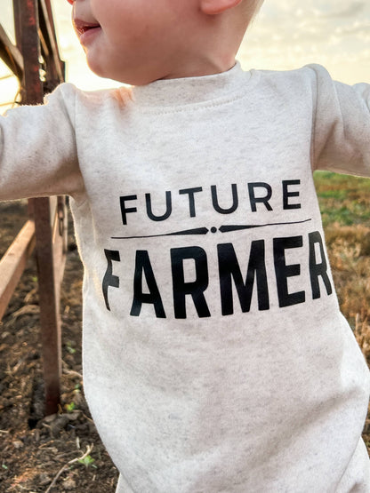 western ‘future farmer’ baby fleece one piece