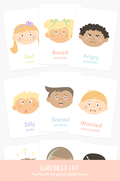 emotions flash cards