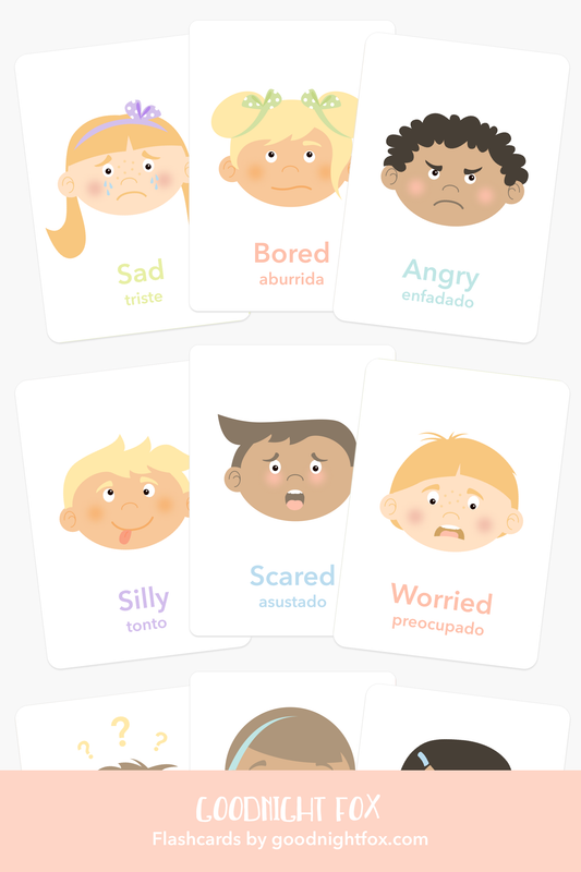 emotions flash cards