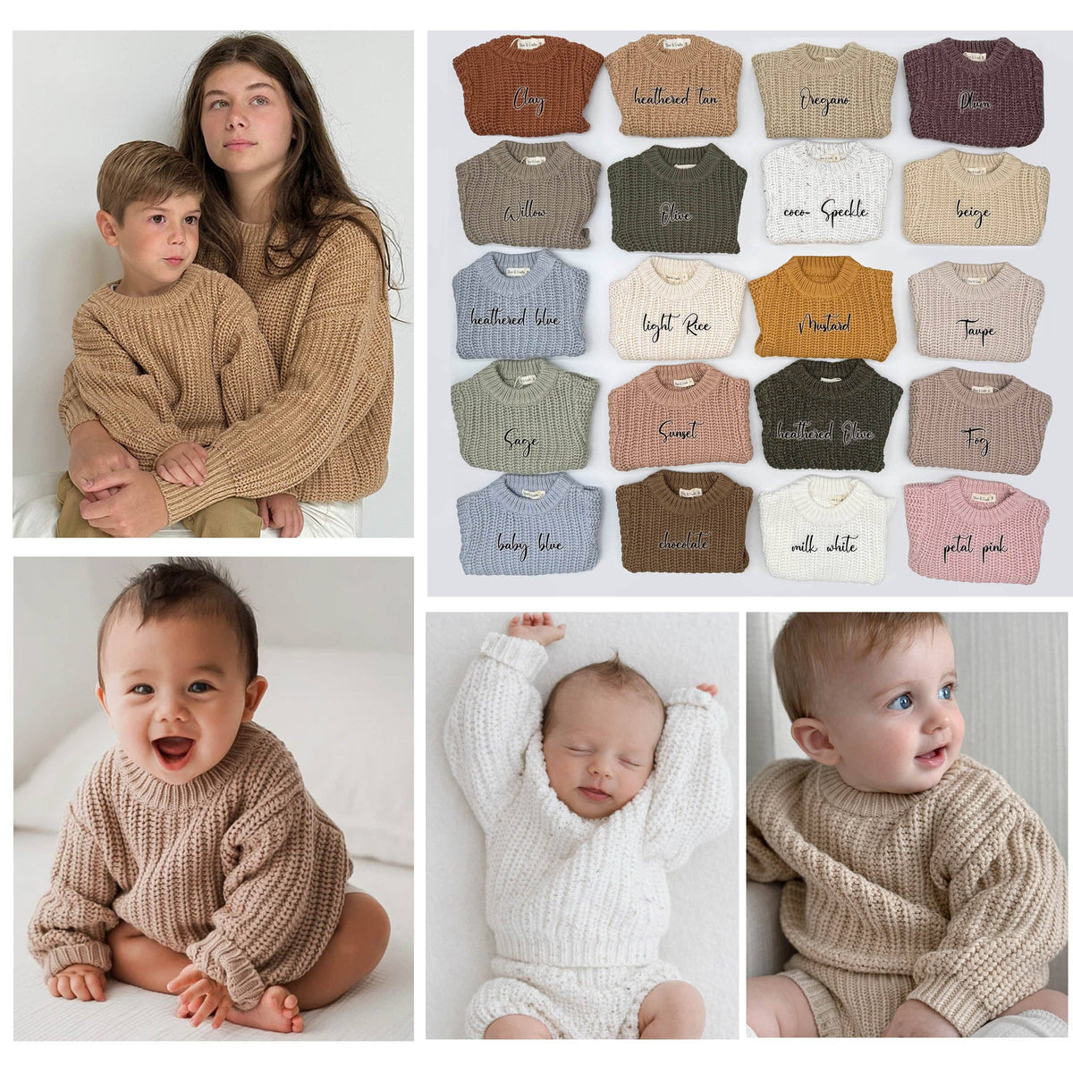 baby cotton chunky knit sweater