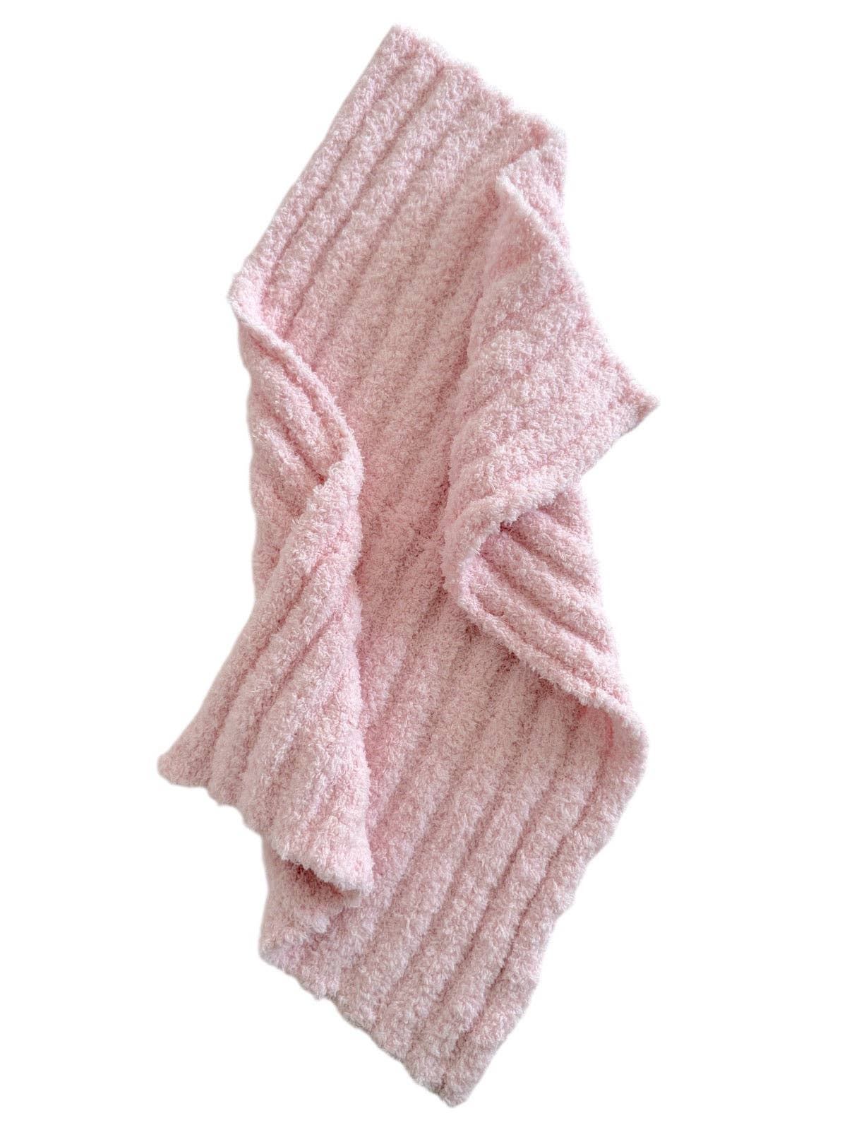 phufy® bliss wave mini blanket, baby pink