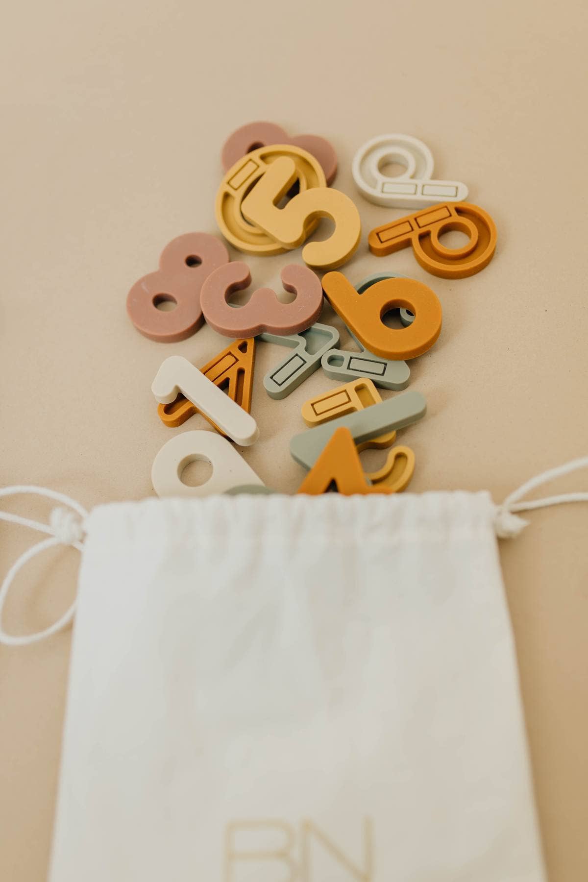 silicone number magnets 20 piece set