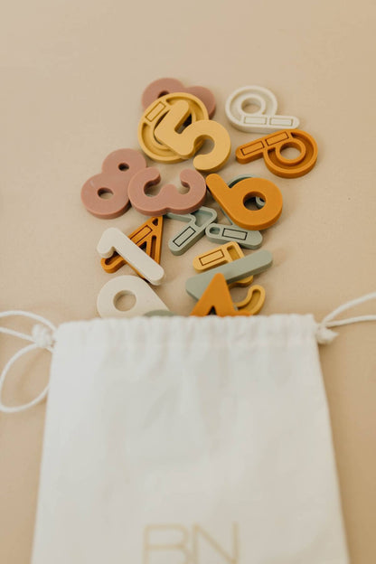 silicone number magnets 20 piece set