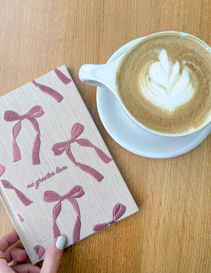 no greater love embroidered planner