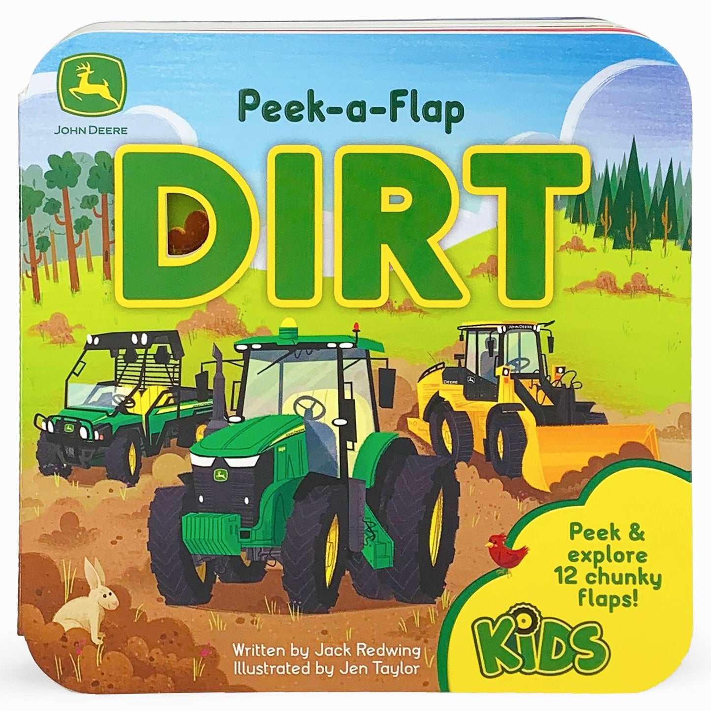 john deere kids dirt lift a flap board book