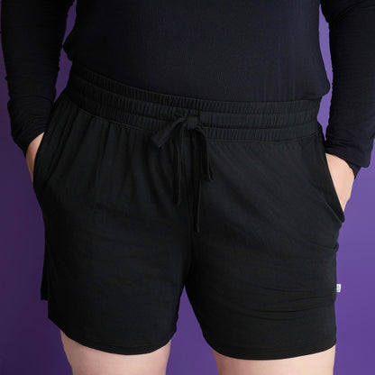 Black | Women's Bamboo Pajama Shorts