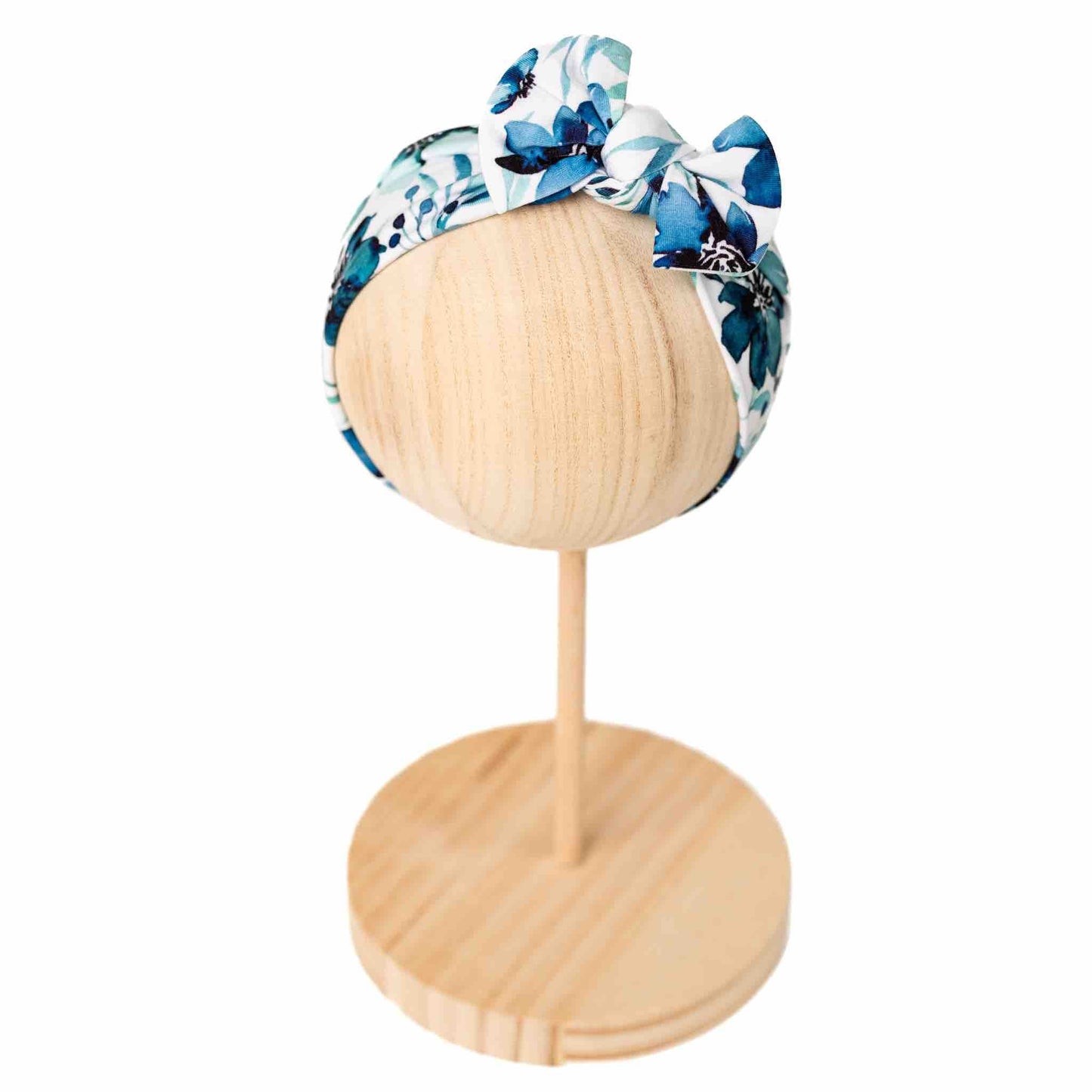 Azure Petals | Bamboo Headband Bow