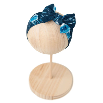 Blue Jellies | Bamboo Headband Bow