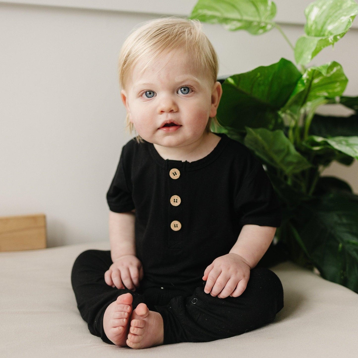 Bamboo Henley Romper