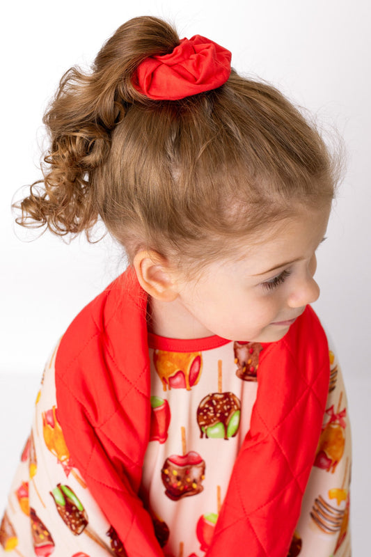 Apple Red | Bamboo Scrunchie