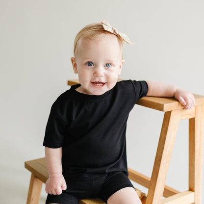 Bamboo Tee & Bike Shorts Set