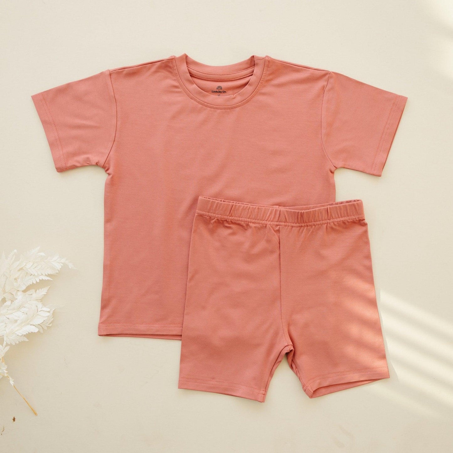 Bamboo Tee & Bike Shorts Set