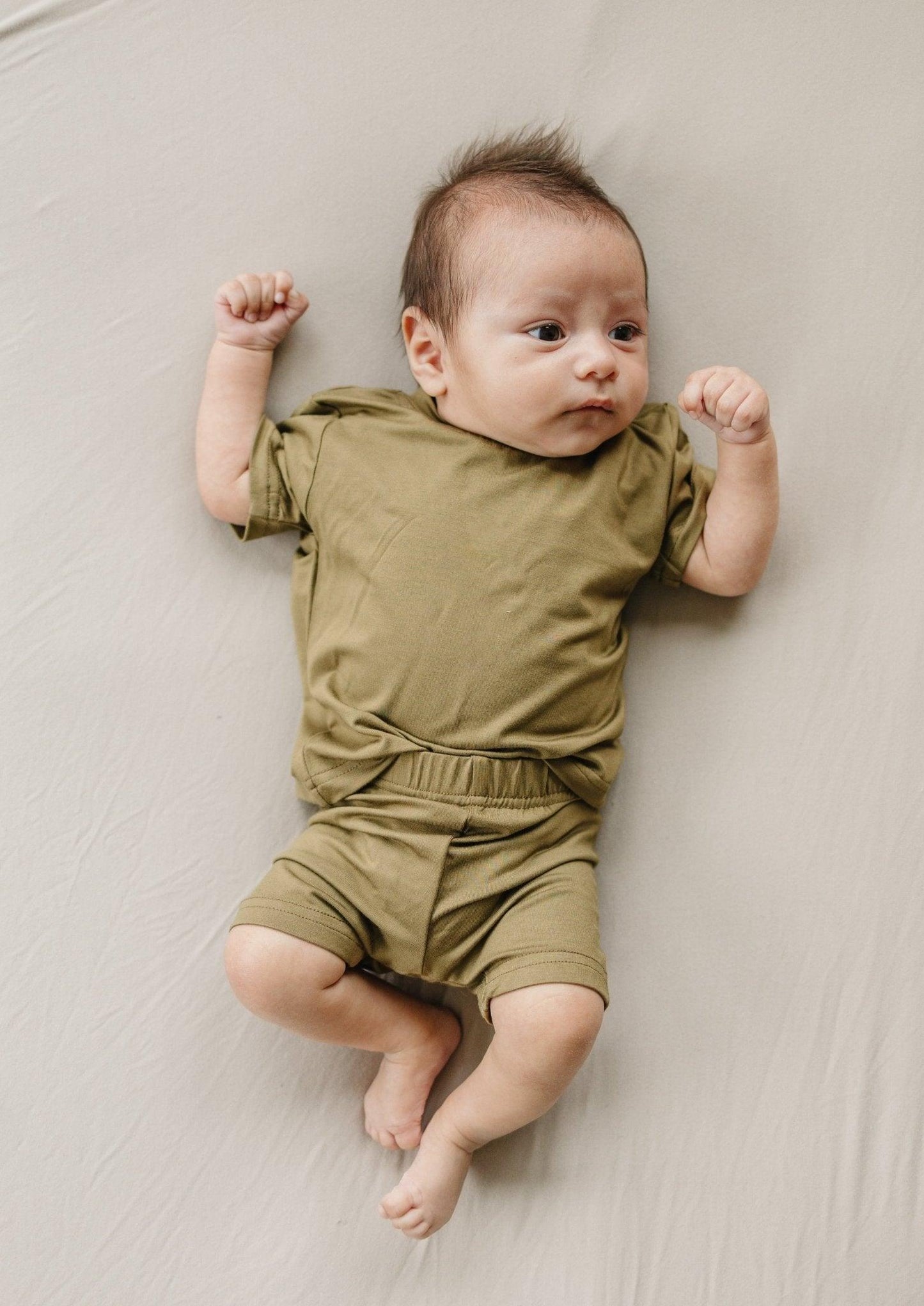 Bamboo Tee & Bike Shorts Set