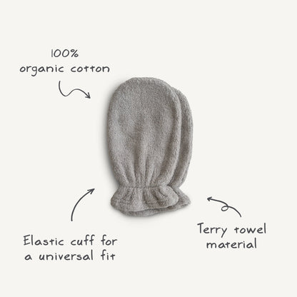 Organic Cotton Bath Mitt 2-Pack