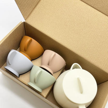 silicone tea set - Ivory Soul