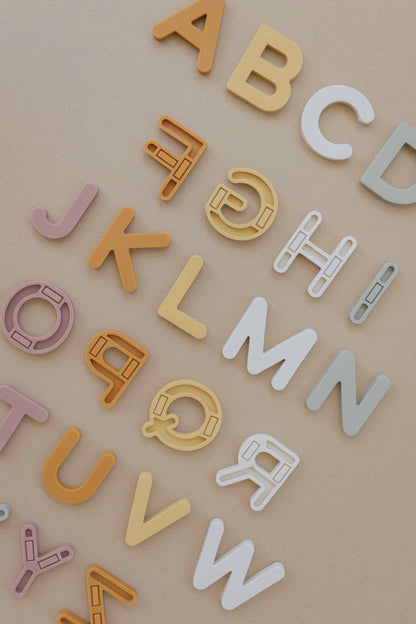 silicone alphabet magnets 26 piece set