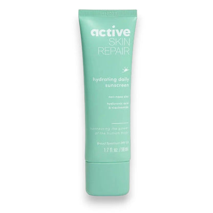 active skin repair, hydrating daily sunscreen