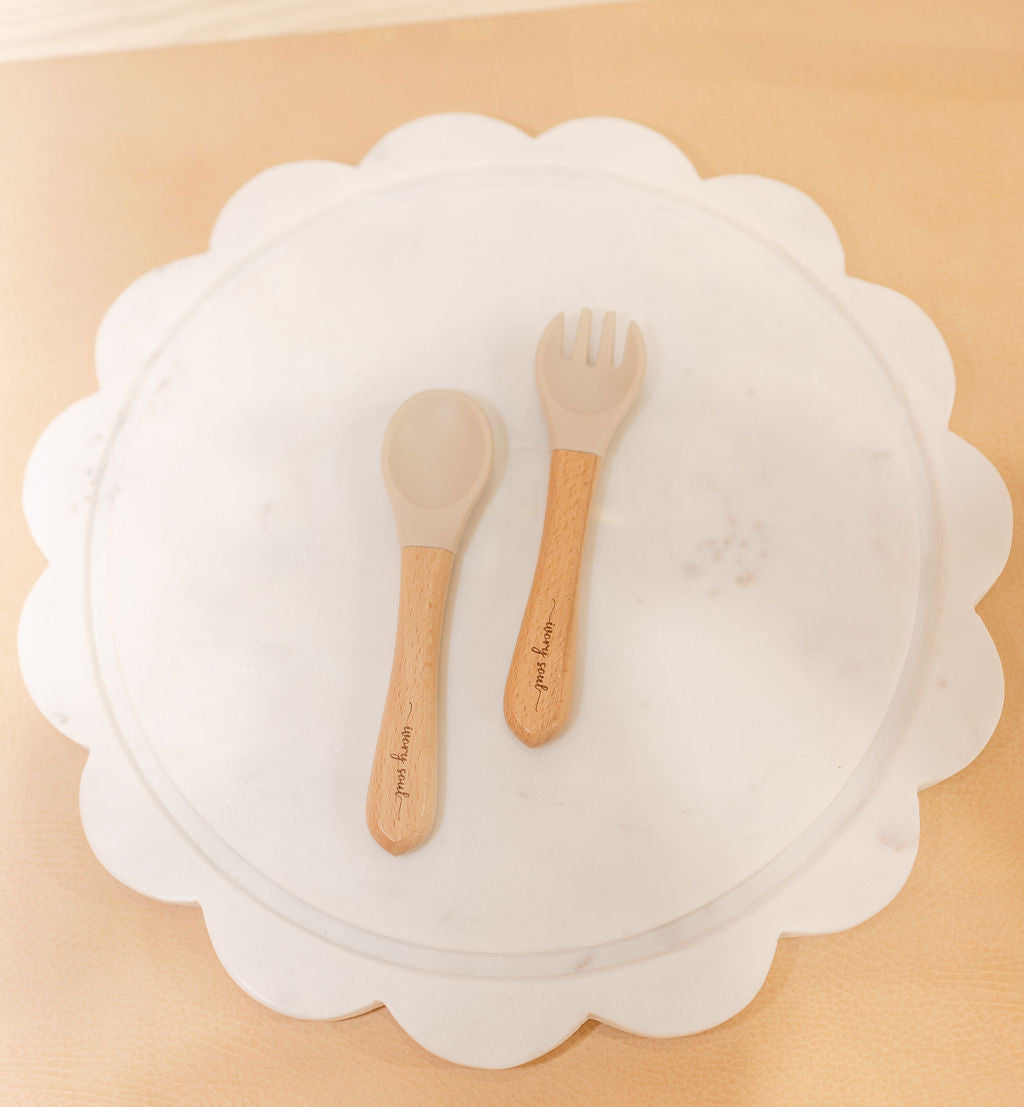 fork + spoon set • khaki - Ivory Soul