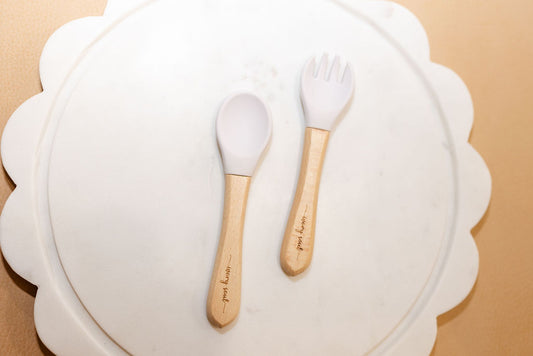 fork + spoon set • lavender