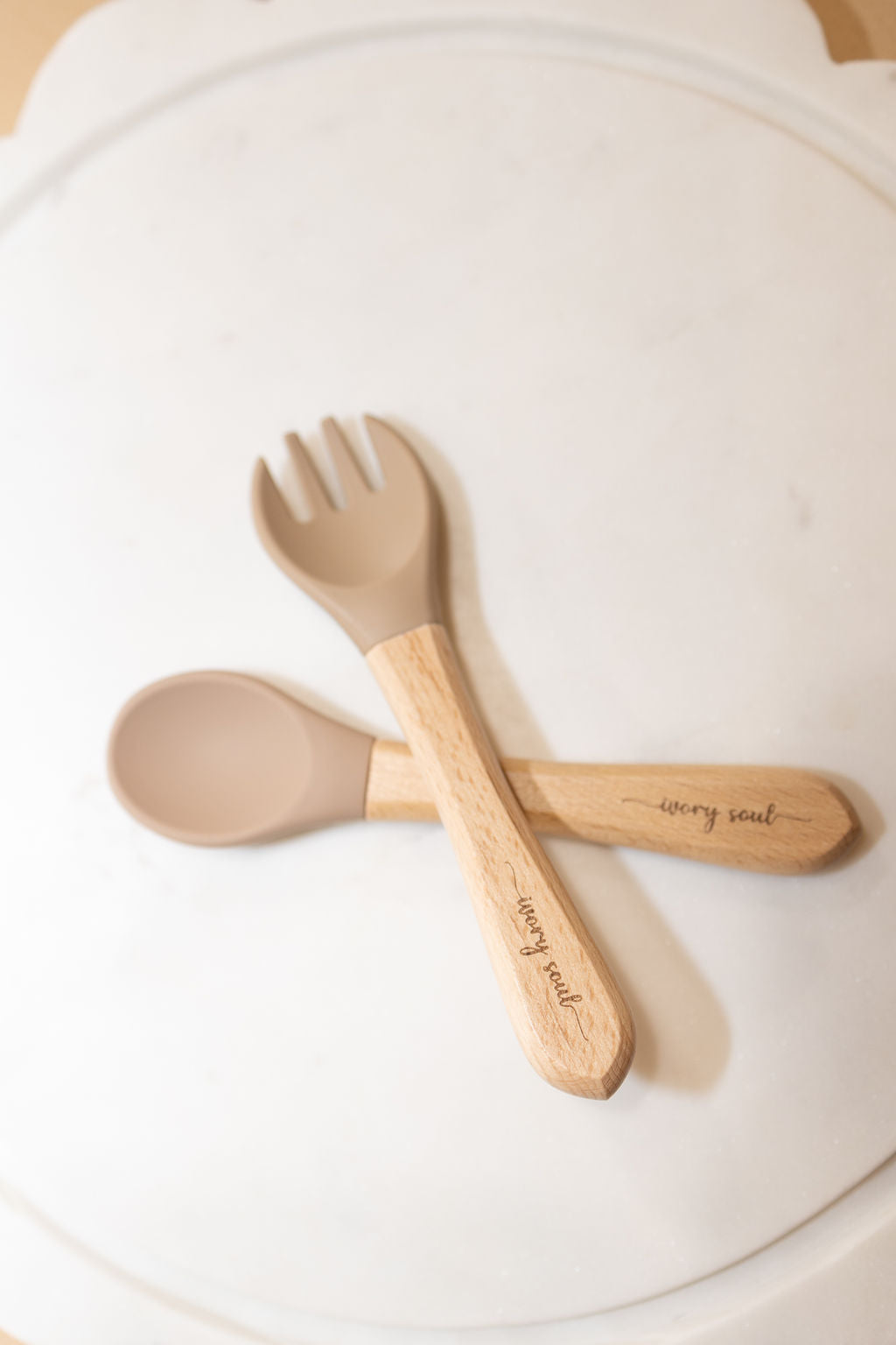 fork + spoon set • beige - Ivory Soul