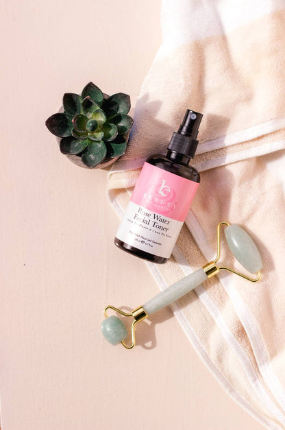 facial toner with witch hazel + rose water