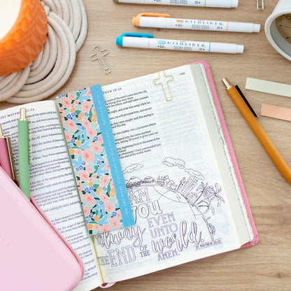 bookmark + cross paper clips