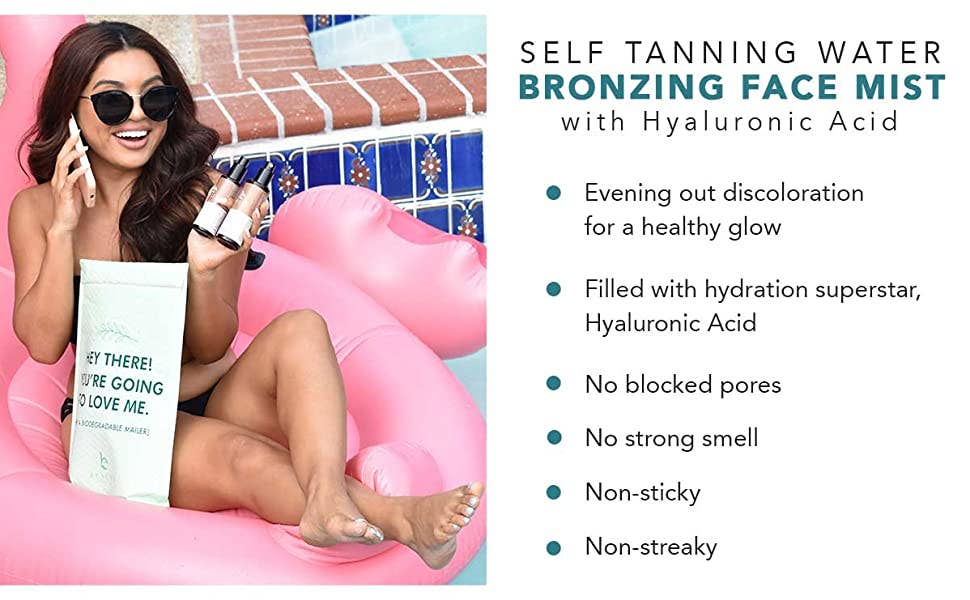 self tanning water bronzing face mist