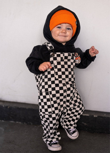 classic checker overalls