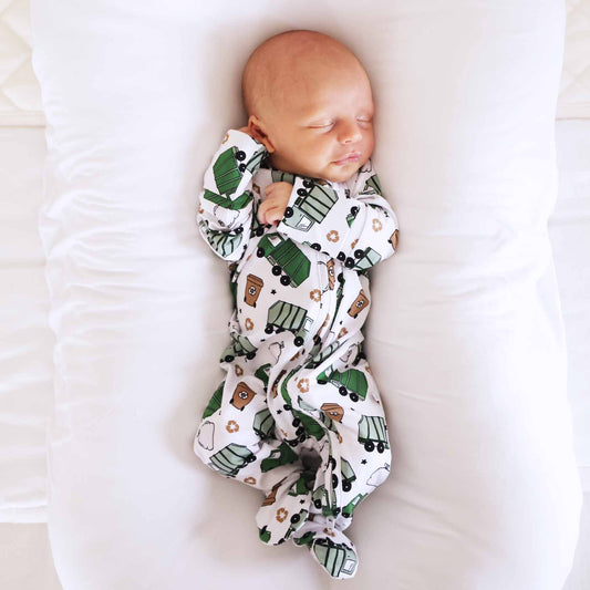 clean up crew zipper footie