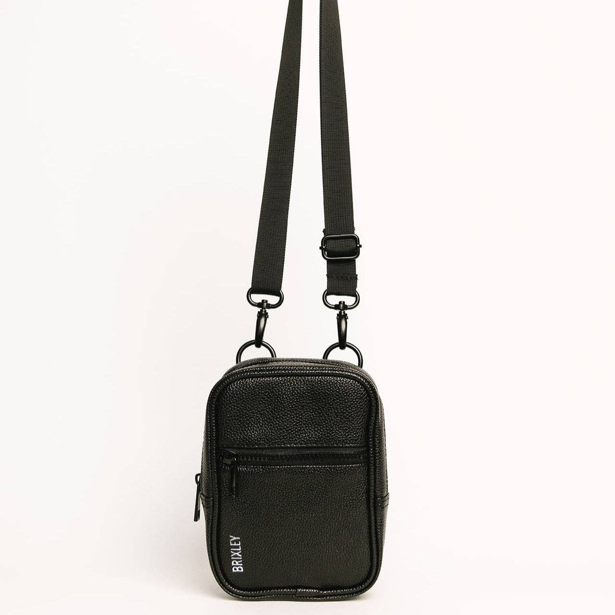 leather midnight crossbody sling