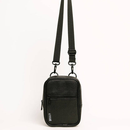 leather midnight crossbody sling