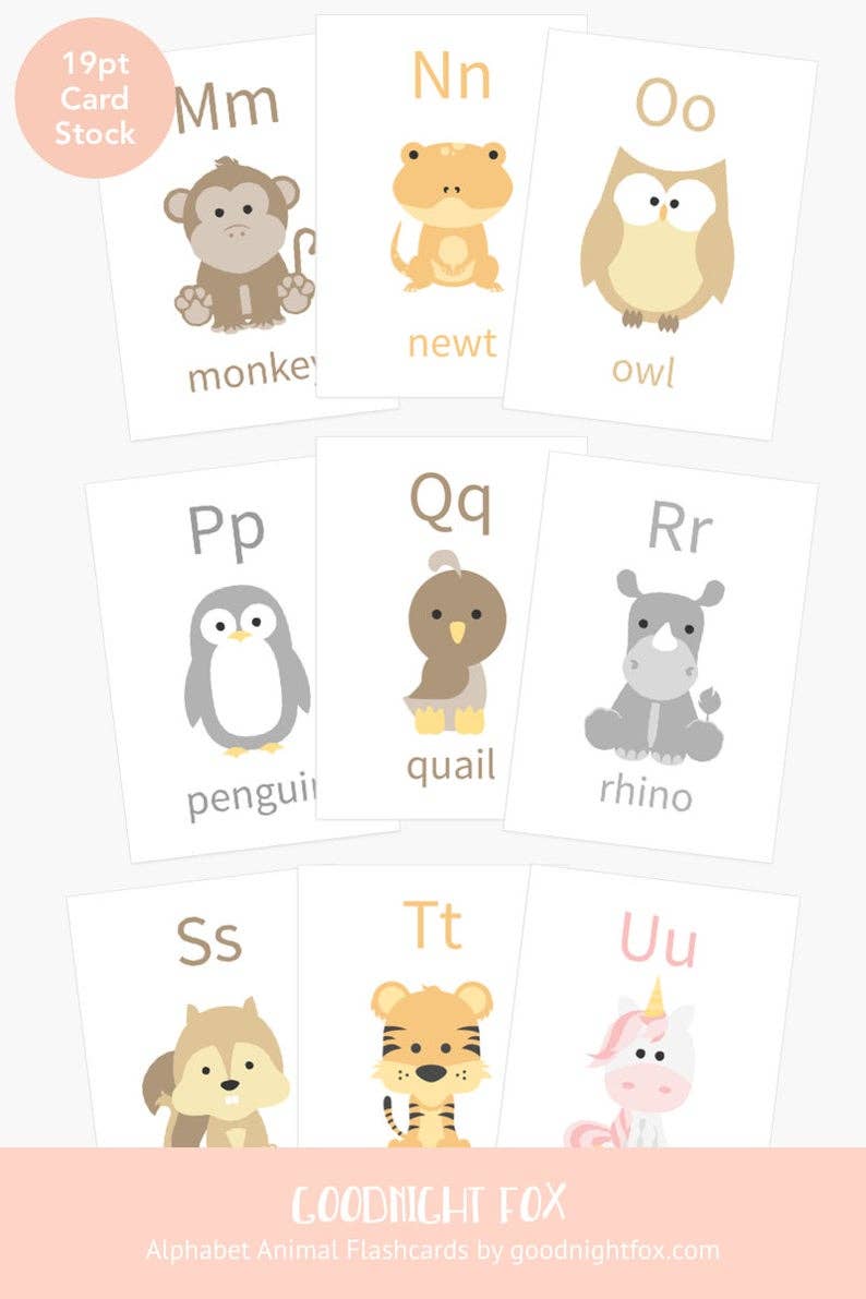 alphabet flashcards - 26 cards