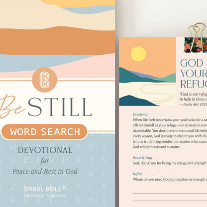 be still: word search devotional for peace & rest in God