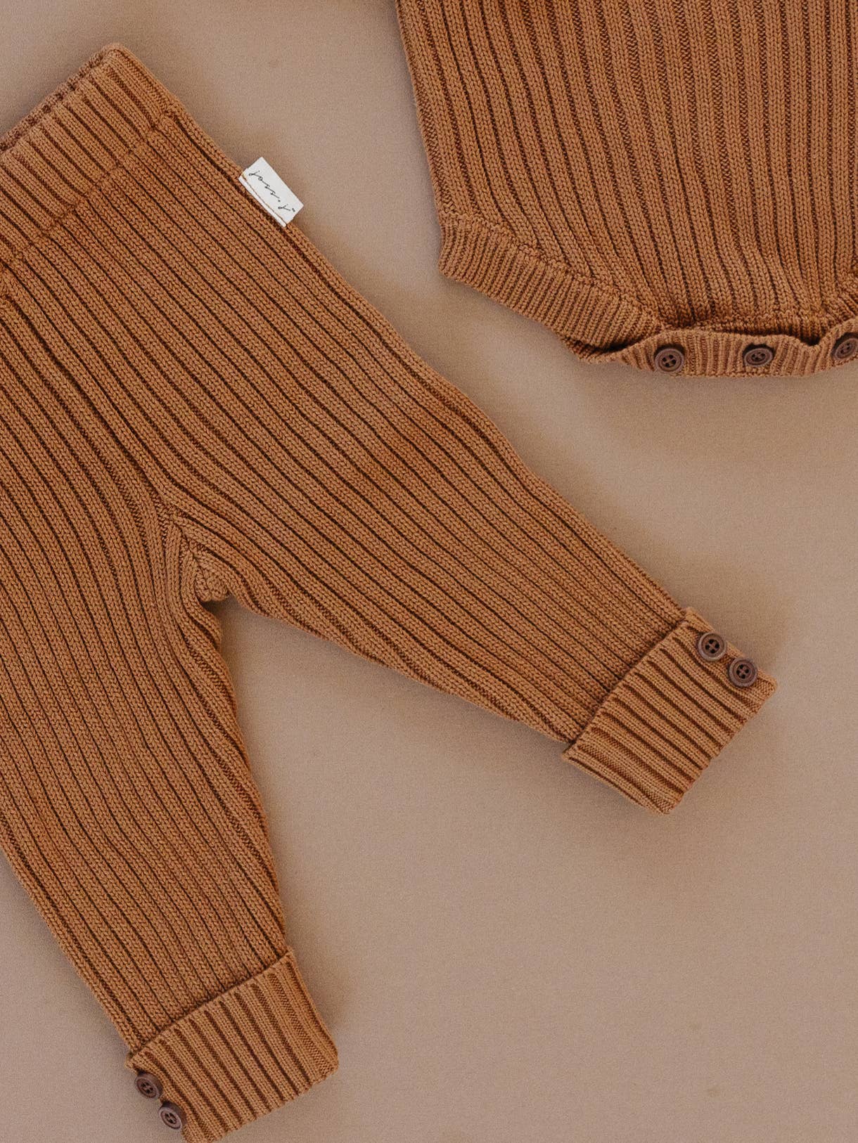 caramel tan knit pants