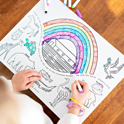 christian coloring mats