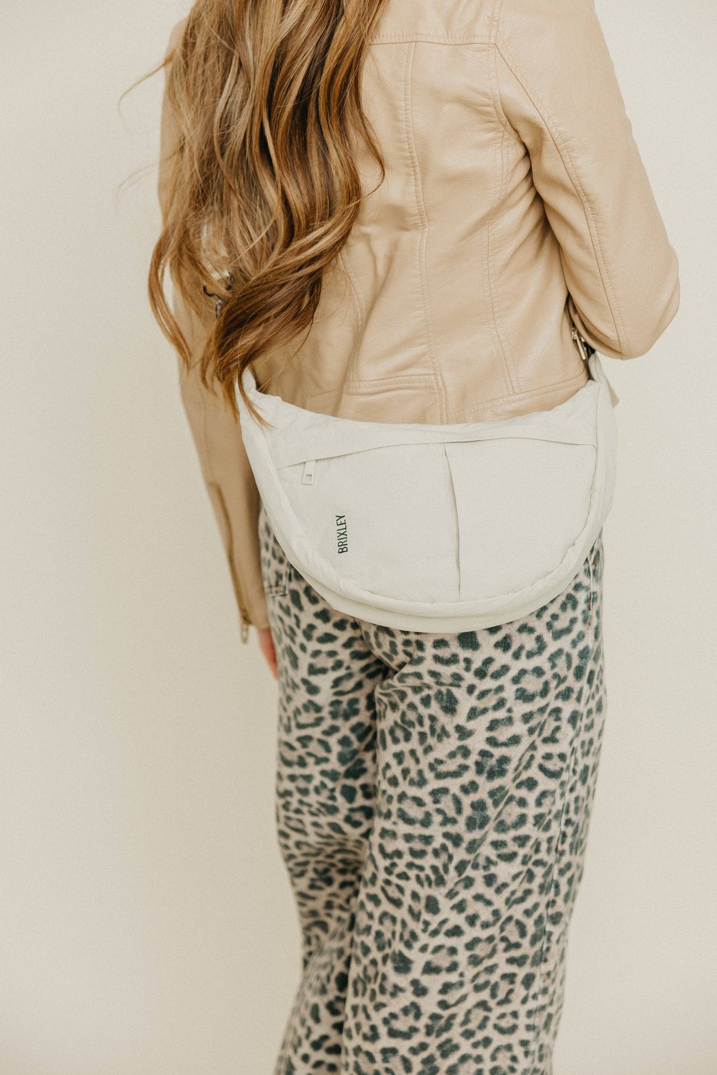 ivory crescent bag