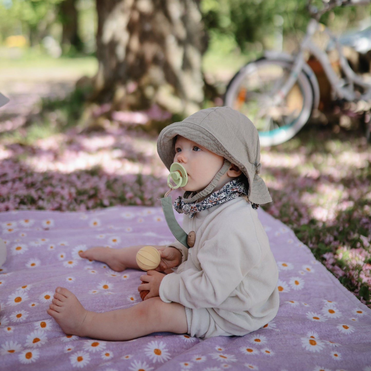 FRIGG Rope Natural Rubber Pacifier 2-Pack - Ivory Soul