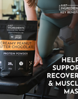 creamy peanut butter chocolate protein powder- NSF