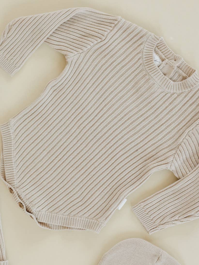 cream ivory knit bodysuit