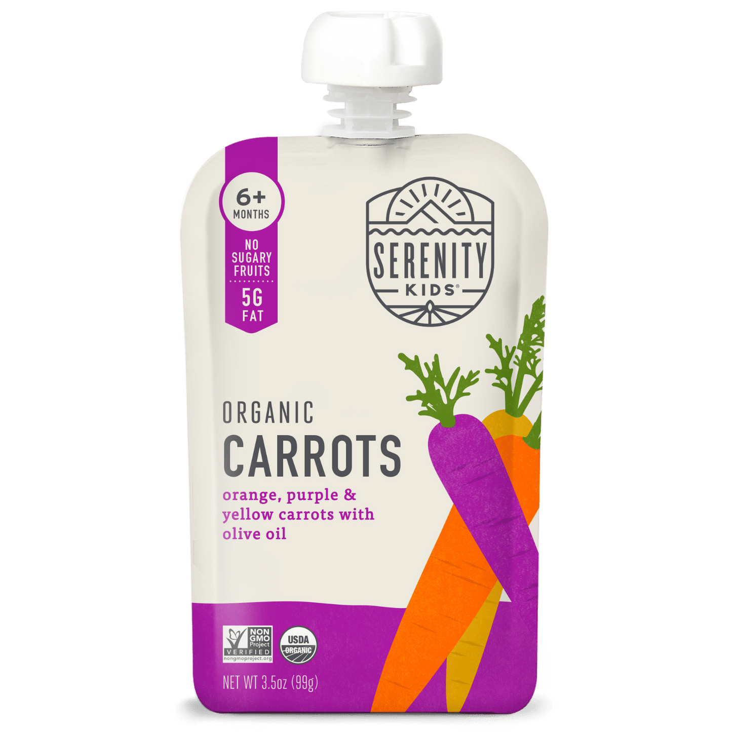 organic carrot baby food pouch