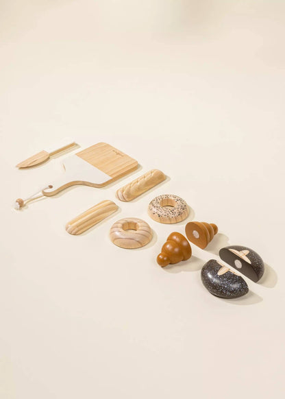 wooden bakery set